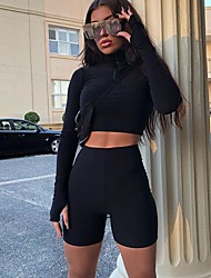 cheap -european and american hot style 2021 autumn new women&#039;s clothing long-sleeved sweater shorts two fashion suits amazon cross-border women