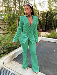 green pant suits