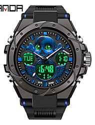 cheap -SANDA Digital Watch for Men Analog - Digital Digital Stylish Stylish Tactical Watch Waterproof Calendar Alarm Clock Plastic Silicone Fashion