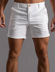 cheap -Men&#039;s Stylish Casual Shorts Chino Shorts Pocket Short Pants Daily Micro-elastic Solid Color Comfort Breathable Mid Waist Green White Black Pink Khaki L XL XXL 3XL / Summer