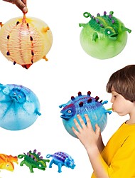 cheap -5 pcs Funny Blowing Animals Inflate Dinosaur Vent Balls Antistress Hand Balloon Fidget Party Sports Games Toys for Boy and Girls Easter Gift
