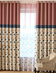 cheap -Two Panel Children&#039;s Room Cartoon Style Star Print Curtains Living Room Bedroom Dining Room Blackout Curtains