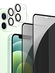 cheap -[2 Sets] 2 pcs Privacy Screen Protector And 2pcs Camera Lens Protector Compatible With iPhone 13 12 Pro Max mini 11 Pro Max Anti-Spy 9H Tempered Glass Full Coverage Touch Sensitive Bubble Free