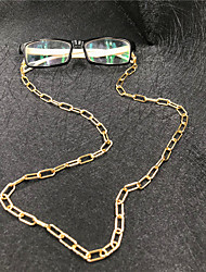 cheap -Men&#039;s / Women&#039;s Body Jewelry 70 cm glasses chain Gold irregular Simple / Luxury / Fashion Copper / Alloy Costume Jewelry For School / Gift / Daily Summer