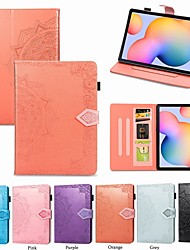 cheap -Tablet Case Cover For Samsung Galaxy Tab A7 S6 Lite Portable Pencil Holder Card Holder Graphic Solid Colored PU Leather TPU