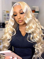 cheap -150%/180% 360 Lace 613 Honey Blonde Lace Front Wig Transparent Body Wave Lace Wigs Blonde Wig  Human Hair Wigs for Women Pre Plucked