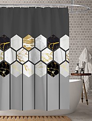 cheap -Waterproof Fabric Shower Curtain Bathroom Decoration and Modern andGeometric.The Design is Beautiful and DurableWhich makes Your Home More Beautiful.