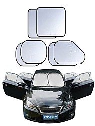 cheap -Windshield Sun Shade with Shield-X Reflective Technology See Size-Chart with Your VehicleFoldable 6-Piece/ Car Sunshades Reflect UV Sun and Heat and Protect Your Car Standard (Medium) Size
