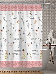 cheap -Waterproof Fabric Shower Curtain Bathroom Decoration and Modern and Floral / Botanicals.The Design is Beautiful and DurableWhich makes Your Home More Beautiful.