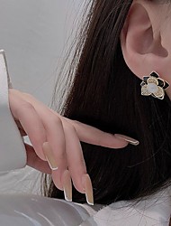 cheap -Women&#039;s Pearl Stud Earrings Drop Earrings Hoop Earrings Geometrical Flower Stylish Elegant Romantic Modern Cute Earrings Jewelry Gold For Wedding Daily Holiday Work Festival 1 Pair