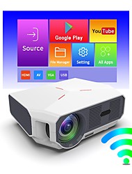 cheap -A4300 PRO LCD Projector Built-in speaker Keystone Correction Video Projector for Home Theater 1080P (1920x1080) 4600 lm Android 9.0 Compatible with HDMI USB TF VGA