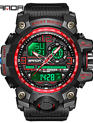 cheap -SANDA Digital Watch for Men Analog - Digital Digital Stylish Stylish Casual Waterproof Alarm Clock Stopwatch Plastic Silicone Fashion
