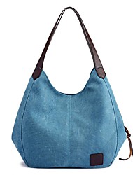 cheap -Women&#039;s Moon Bag Canvas Tote Bag Canvas Zipper Shopping Daily