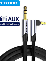 cheap -Vention Audio 3.5 Jack Aux Cable Jack 3.5 mm Male to Male Speaker Cable Auxiliar for Car Headphones Xiaomi Audio Cable Aux Cord