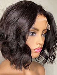 cheap -Short Bob Body Wave Bob Wig 4x4 Lace Front Wig Brazilian Remy Curly Human Hair Bob Wigs For Women Natural Color Lace Closure Wig 10-14 Inch