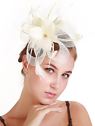 cheap -Net / Poly / Cotton Blend Fascinators / Hair Accessory with Polka Dot / Tulle 1 PC Kentucky Derby / Ladies Day Headpiece