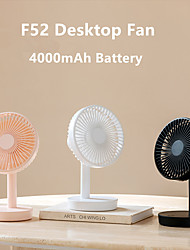 cheap -Desktop Shaking Fan Portable Quiet Operation 4000mAh Battery Strong Airflow USB Charging Fan