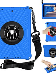cheap -Tablet Case Cover For Apple iPad 10.2&#039;&#039; 9th 8th 7th 360° Rotation Handle Shoulder Strap Solid Colored Plastic EVA