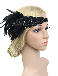 cheap -Rhinestone / Feathers Hair Accessory with Feather / Crystals / Rhinestones 1 PC Horse Race / Ladies Day Headpiece