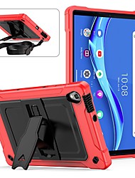 cheap -Tablet Case Cover For Lenovo Tab M10 HD Waterproof Shoulder Strap with Adjustable Kickstand Solid Colored TPU