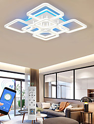 cheap -Dimmable Acrylic Ceiling Light LED 5 Head 8 Head Ceiling Lamp with Background Light APP Bluetooth Connection / Remote Control Suitable for Bedroom Living Room Office Children&#039;s Room