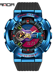 cheap -SANDA Digital Watch for Men Analog - Digital Digital Stylish Stylish Tactical Watch Waterproof Alarm Clock Stopwatch Alloy Silicone Fashion