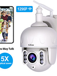 cheap -Sricam SH028 3.05.0MP 5X Optical Zoom Wifi Outdoor IP 360 2-Way Audio Spotlight Color Wireless Surveillance CCTV PTZ Camera