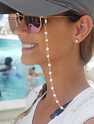 cheap -Women&#039;s Body Jewelry 70 cm glasses chain Silver / Gold irregular Simple / Luxury / Fashion Imitation Pearl / Alloy Costume Jewelry For School / Gift / Daily Summer