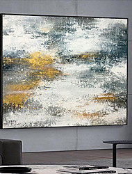 cheap -Handmade Oil Painting CanvasWall Art Decoration Abstract Knife Painting Landscape Snow Scene for Home Decor Rolled Frameless Unstretched Painting