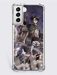 cheap -Attack on Titan Phone Case For Samsung Galaxy S22 S21 S20 Plus Ultra FE Unique Design Protective Case Shockproof Dustproof Back Cover TPU