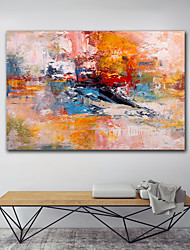 cheap -Handmade Oil Painting CanvasWall Art Decoration Abstract Knife Painting Landscape Orange For Home Decor Rolled Frameless Unstretched Painting