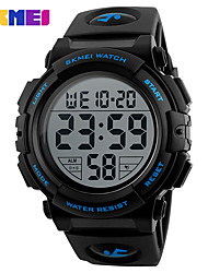 cheap -SKMEI Digital Watch for Men Digital Digital Stylish Stylish Casual Waterproof Calendar Alarm Clock Plastic PU Leather Fashion