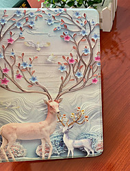 cheap -Tablet Case Cover For Apple iPad 10.2&#039;&#039; 9th 8th 7th iPad Air 5th 4th iPad Pro 12.9&#039;&#039;iPad mini 6th iPad Pro 11&#039;&#039;Portable with Stand Smart Auto Wake / Sleep Cartoon Solid Colored Deer PU Leather