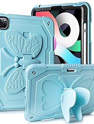 cheap -Tablet Case Cover For iPad Air Case 4th Gen 10.9 Butterfly Kickstand Pencil Holder iPad Pro 11 Cases 3rd 2nd (2021/2020/2018) 2 in 1 Heavy Duty Rugged Cover for Kids Girls for iPad Air 4th 10.9/iPad Pro 11