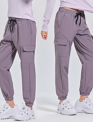 cheap -Women&#039;s Hiking Pants Trousers Summer Outdoor Loose Breathable Quick Dry Lightweight Sweat wicking Elastic Waist Pants / Trousers Bottoms lotus root starch Black Purple Camping / Hiking / Caving S M L