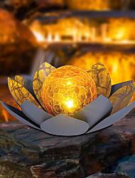 cheap -Solar LED Lotus Lights Outdoor Waterproof Garden Pool Lamp Holiday Party Courtyard Pool Landscape Decoration
