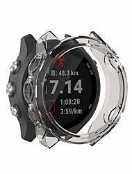 cheap -Fit for Garmin Forerunner 245 Music Case, Soft TPU Stylish Color Frame Shock Scratch Resistant Proof Cover Protector Shell Bumper Accessory Fit for Garmin Forerunner 245M Smartwatch (Gray)