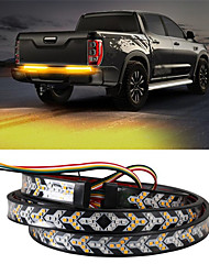 cheap -12V Car LED Tailgate Light 1.2m 48inch Strips Flexible Driving Turn Signal Lamp Bar Car Daytime Running Lights For Truck Pickup Jeep SUV