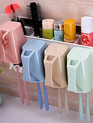 cheap -Hole-free Toothbrush Holder Suction Wall Hanging Brushing Mouthwash Cup Toilet Dental Set