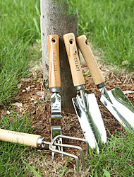 cheap -4 Types Of Stainless Steel Flower Shovel Gardening Tools Wooden Handle Shovel Garden Tools Shovel Garden Tools Small Flower Shovel