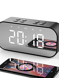 cheap -BT501 Wireless Bluetooth Speaker FM Radio Sound Box Desktop Alarm Clock Subwoofer Music Player TF Card Bass Speaker Boom For All Phone
