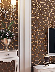 cheap -3d three-dimensional chinese lotus imitation deerskin wallpaper living room bedroom tv bedside background hotel room wallpaper