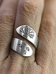 cheap -Ring Wedding Geometrical Silver Copper Silver Plated Tree of Life Stylish Luxury Elegant 1pc / Women&#039;s / Open Ring / One Earring / Adjustable Ring / Daily