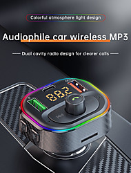 cheap -T86 LED Backlit FM Transmitter Bluetooth-compatible 5.1 USB QC3.0 PD Charger Handsfree Car Kit Auto MP3 Calling Music Player