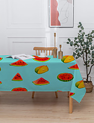 cheap -Fruit Tablecloth,Rectangle Farmhouse Table Cloth Water Resistant Dust Proof Decorative Table Cover for Kitchen Holiday Home Party Decor
