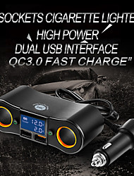 cheap -100 W Output Power USB USB C Car Charger Car USB Charger Socket Fast Charger Portable LED Lights Short Circuit Protection For iPad Universal Cellphone Tablet