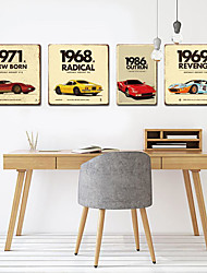 cheap -factory direct sales retro car american tin painting bar garage background wall frameless decorative painting