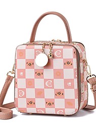 cheap -Women&#039;s Crossbody Bag Shoulder Bag PU Leather Rivet Cartoon Daily Going out Pink Red Beige Coffee