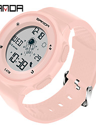 cheap -SANDA Digital Watch for Men Analog - Digital Digital Stylish Stylish Casual Waterproof Alarm Clock Dual Time Zones Plastic Silicone Fashion