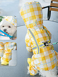 cheap -Cute Pet Dog Raincoat,Rain Jacket Full Body Coverage with Hat, Reflective Night Light Strip,Double Layered Waterproof Rain Jacket, Bear Shape Pet Dog Hooded Cloak